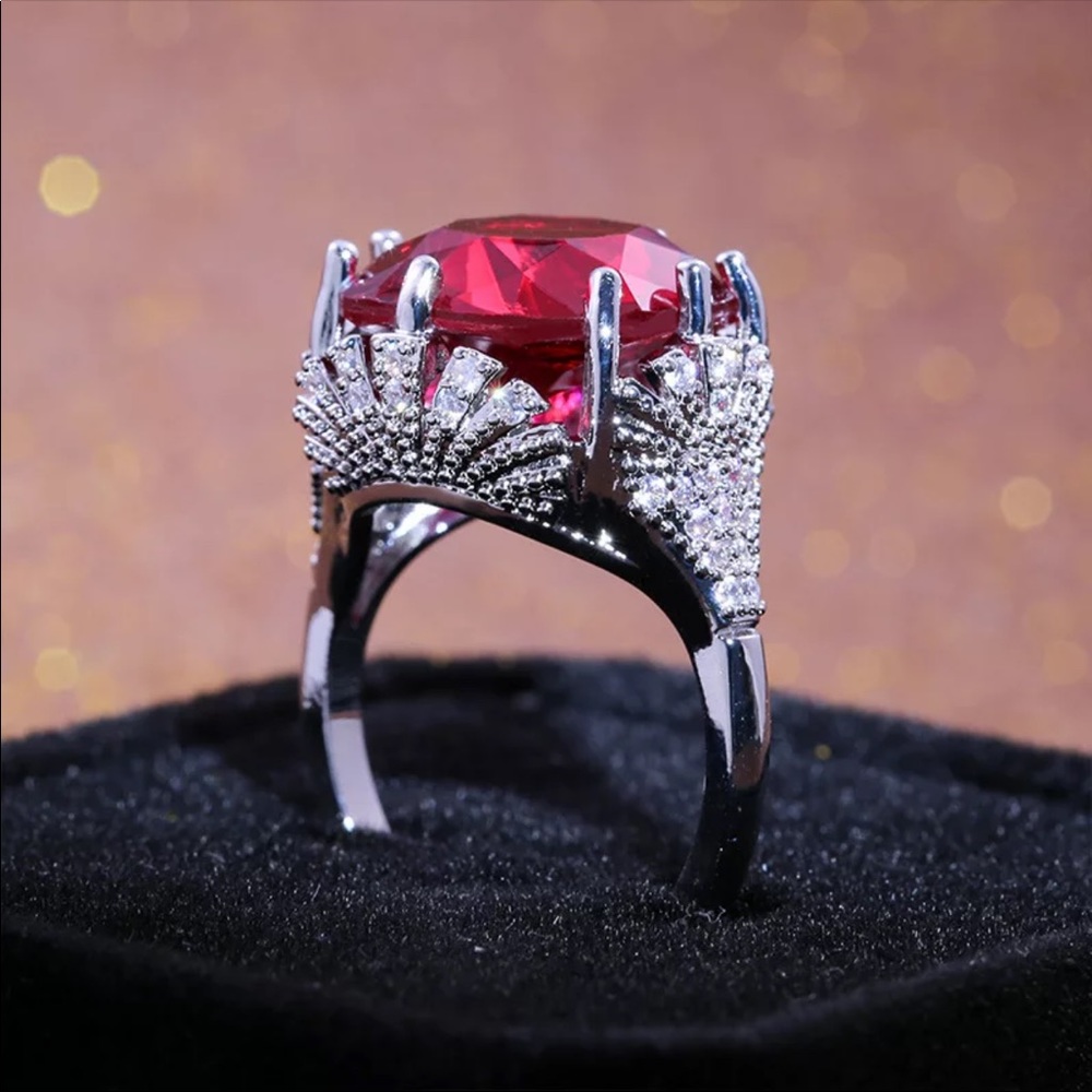 *NEW*925 Sterling Silver Ruby Women’s Ring